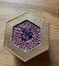 Simple Trinket Box with Hand Smocked and Beaded Insert to Lid - Image 2