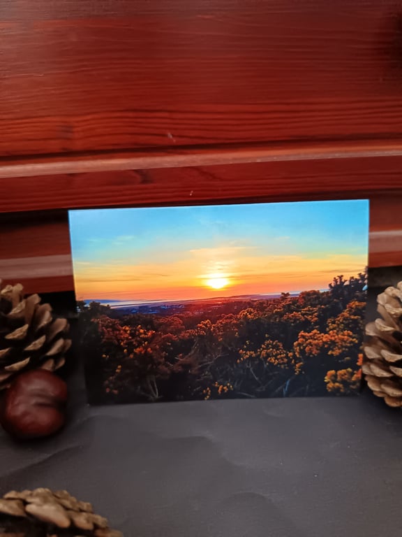 A6 Greetings card: West Kirby sunset (Wirral)