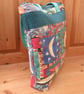Folk Art Padded Tote Bag - lined with zipper - Image 4