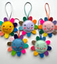 Happy Rainbow Felt Flower Lavender Bags - Image 3