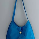 Turquoise Silk Sari Handbag