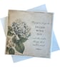 Vintage Botanical Greeting Card. Handmade Parchment Paper Card.  - Image 2