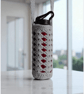 Hand Crochet Water Bottle Holder Crossbody Water Bottle Carrier - Silver Grey