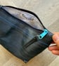Lined Inner Tube Bag - Blue Zip & Light Blue Transport-Themed Lining - Image 6