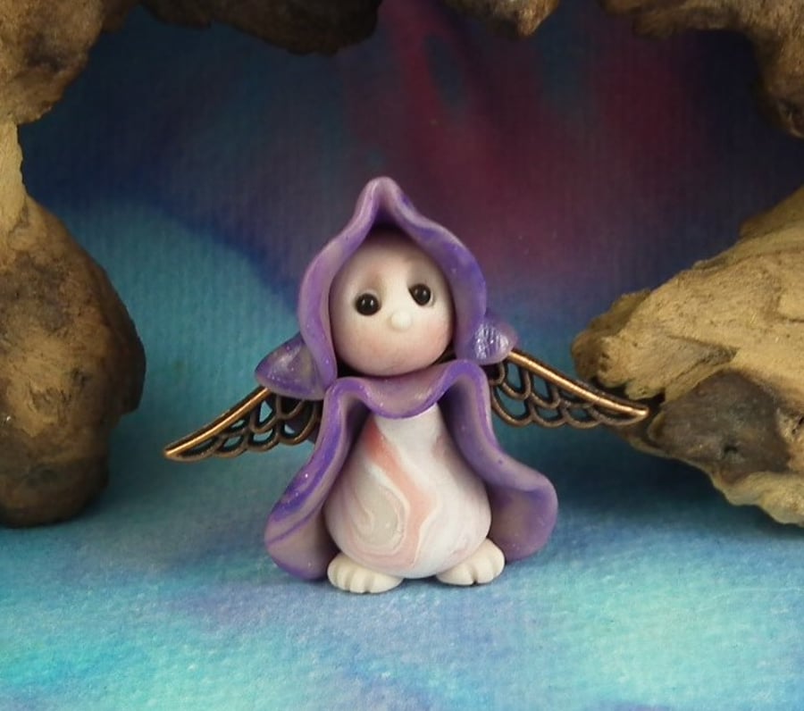 Spring Sale ... Angel Flurrier Gnome 'Garne' with celestial wings OOAK Sculpt