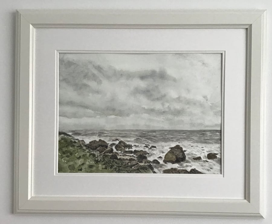 Breaking Waves - Original Watercolour Painting