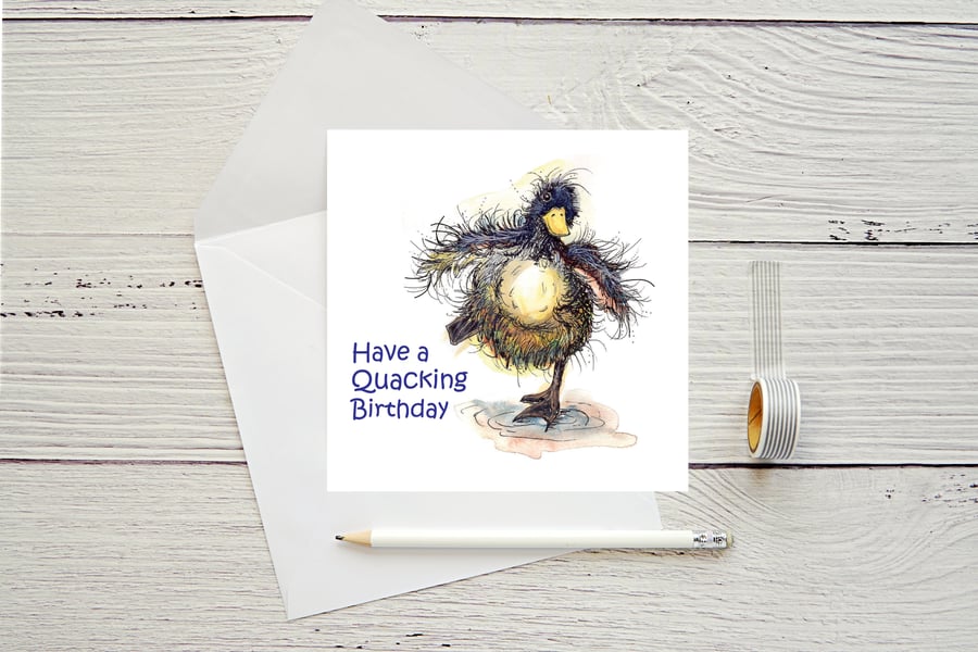 Duck Birthday Greeting Card