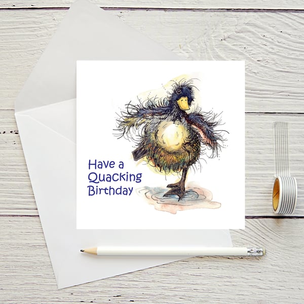 Duck Birthday Greeting Card