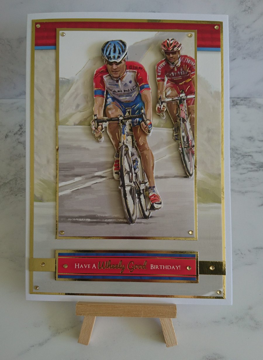 Birthday Card Olympics Road Racing Cycling Cyclists Happy Birthday 