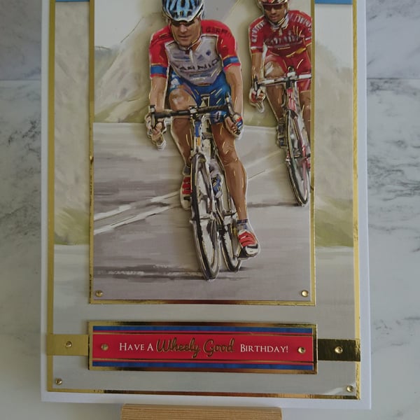 Birthday Card Olympics Road Racing Cycling Cyclists Happy Birthday 