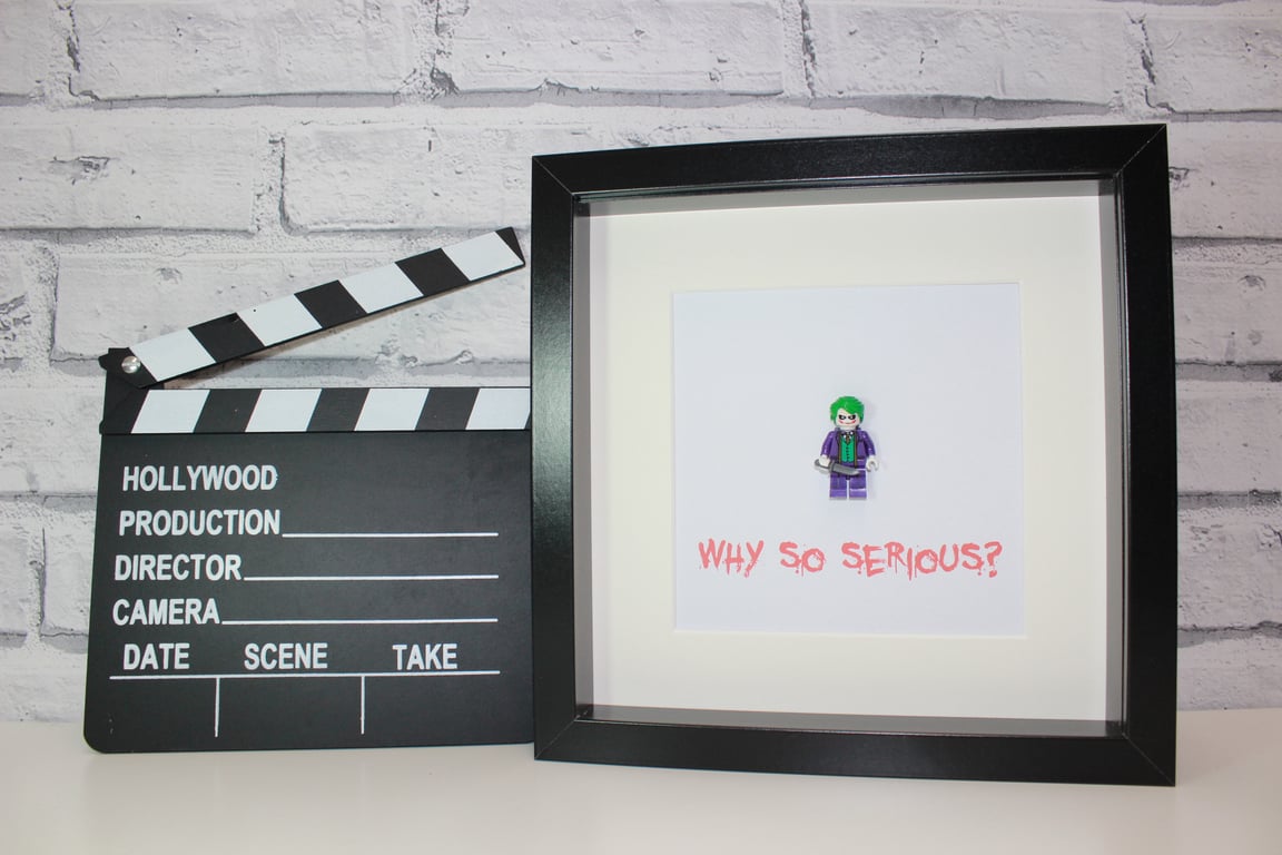 THE JOKER - DARK KNIGHT - BATMAN - FRAMED MINIFIGURE - SUPER COOL