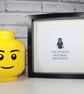 GAME OF THRONES - FRAMED CUSTOM LEGO JON SNOW FIGURE - Image 1