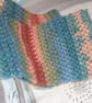Bean Stitch Crocheted Scarf - Variegated Crocheted Scarf - Autumn Scarf