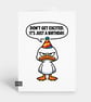 Funny Grumpy Birthday Card For Him Or Her - Get Excited - Image 1