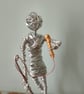 Singer  figurine wire art karaoke queen 