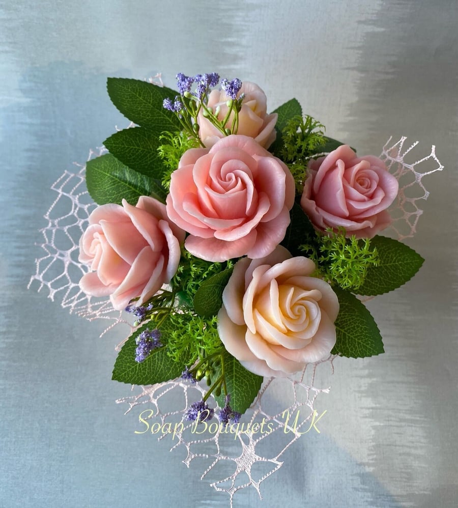 Solid Soap Rose Bouquet, Perfect Gift for Valentine's and Mother's Day