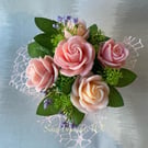 Personalised Soap Flowers, Soap Rose Bouquet, Valentine's Day Gift, Mother s Day