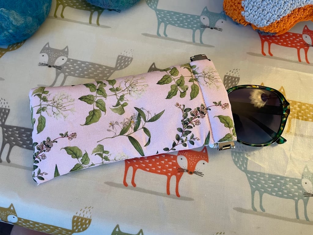 Padded Glasses Case - floral design