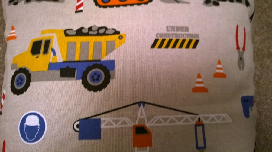 Building Site Cushion Cover .