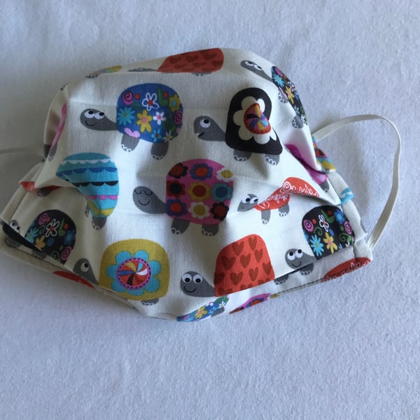 Tortoise - Cotton reusable Face Mask
