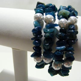 Appitite and Shell Pearl Memory Bracelet