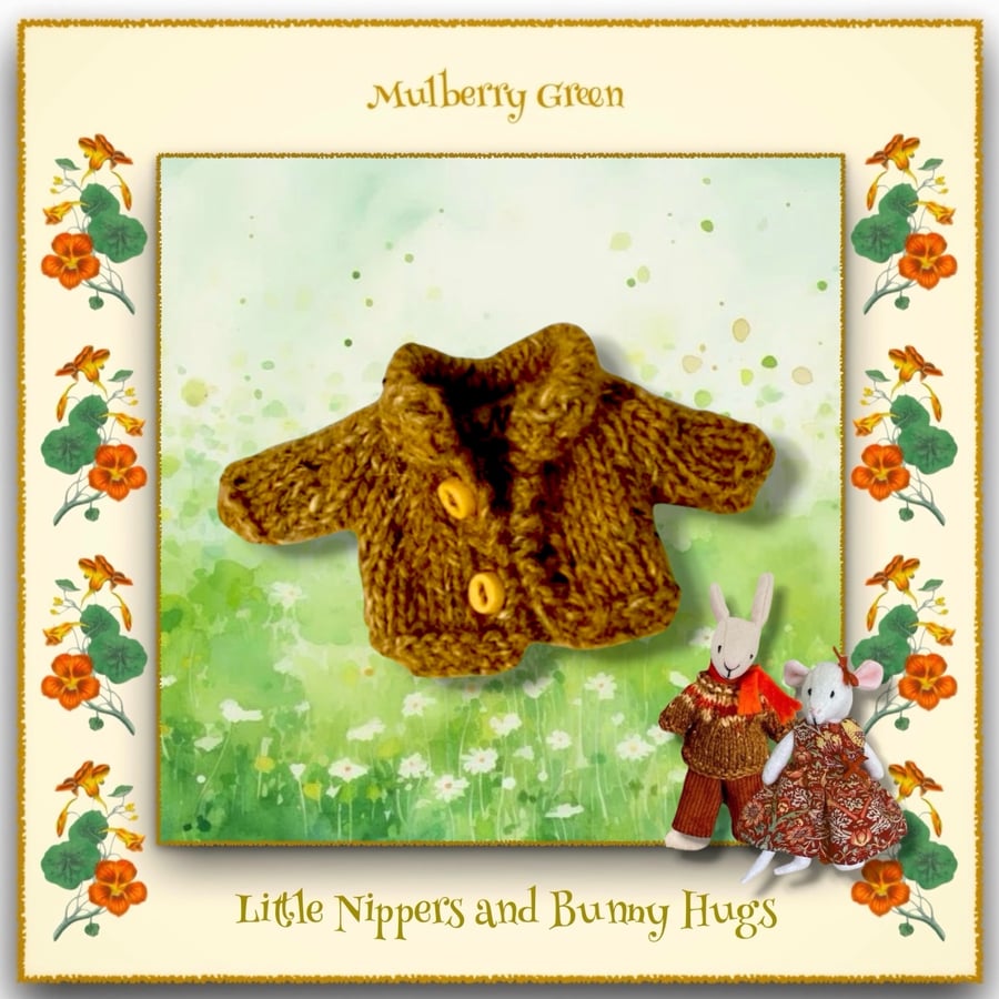 Little Nippers and Bunny Hugs Mustard Cardigan 