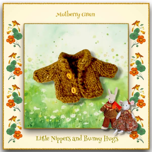Little Nippers and Bunny Hugs Mustard Cardigan 