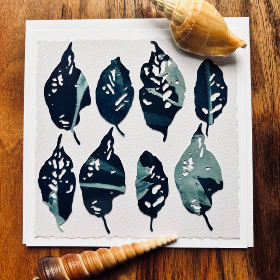 Cyanotype Foliage 1 - with envelope