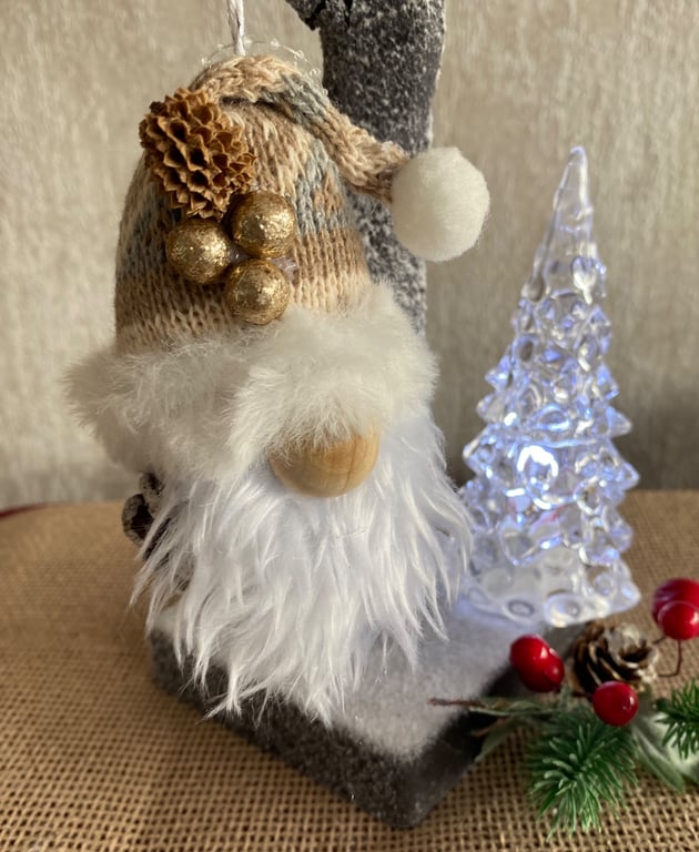 Nordic Gnome Pinecone Tree Decoration 