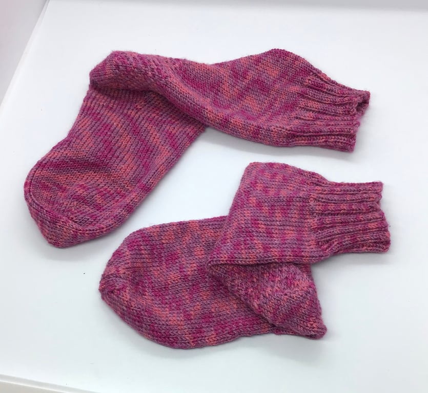 Hand Knit  Bamboo Socks 