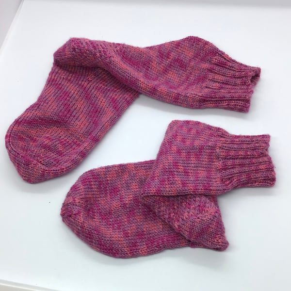 Hand Knit  Bamboo Socks 