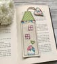 Bookmark, tall house bookmark, bookworm gift - Image 2