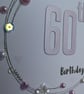 60th Birthday Card - Pastel Wreath Design - Image 9