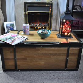 Wooden Lounge Table, Blanket, Storage Box, Cabin Trunk, Organiser