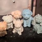 Small group of dog candles 