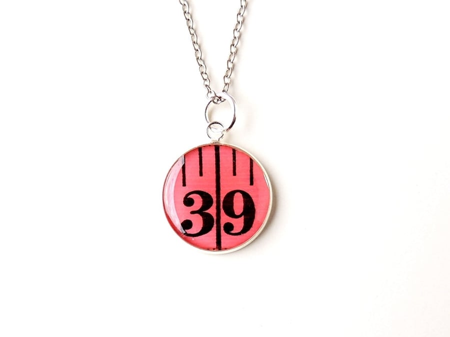 Number 39 Pink Necklace (2127)