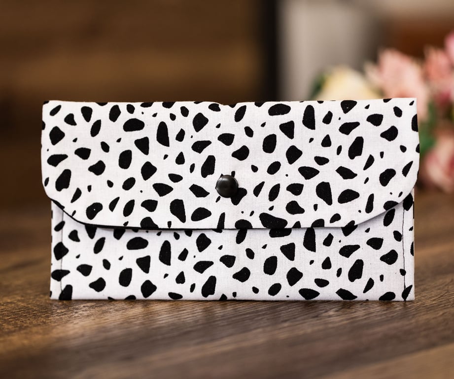 Handmade Coin Purse, Wallet Card Holder, Mini Wallet-Monochrome Design-CP44