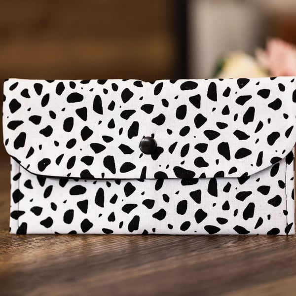 Handmade Coin Purse, Wallet Card Holder, Mini Wallet-Monochrome Design-CP44