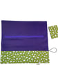 Interchangeable knitting needle case with mini green sheep , holds 2 sets, - Image 7