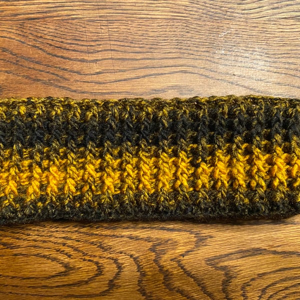 Hot Headed Ear Warmer Crochet Headband - Colonel Mustard’s Candlestick