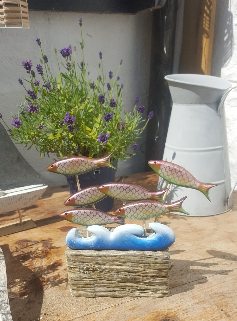 Driftwood and fish