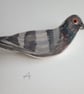 Ceramic pigeon brooch - Image 6