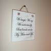 shabby chic distressed plaque-mum and me~gift