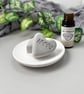 Set of 5 Grey Heart Fragrance Stones – Handmade Aroma Stones - Image 3