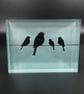 Birds on a Wire Glass Block - Image 2
