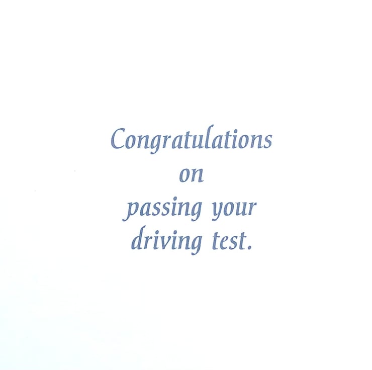 Congratulations on Passing Your Driving Test Ca... - Folksy