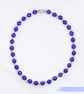 Bracelet Lapis lazuli gemstone and sterling silver stretchy handmade - Image 7