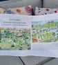 Jane Austen Walking and Cycling Trails 100% Cotton Tea Towel  - Image 5