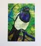 Magpie Print - Magnificent Mischievous Magpie 