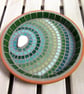 Verdant Ripple Mosaic Bird Bath - Image 1